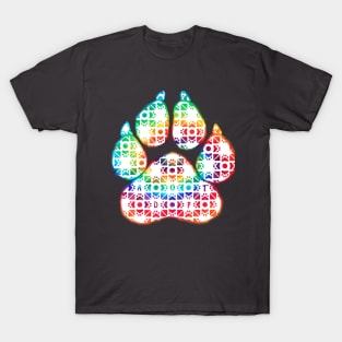 Tie Dye Adopt Paw T-Shirt